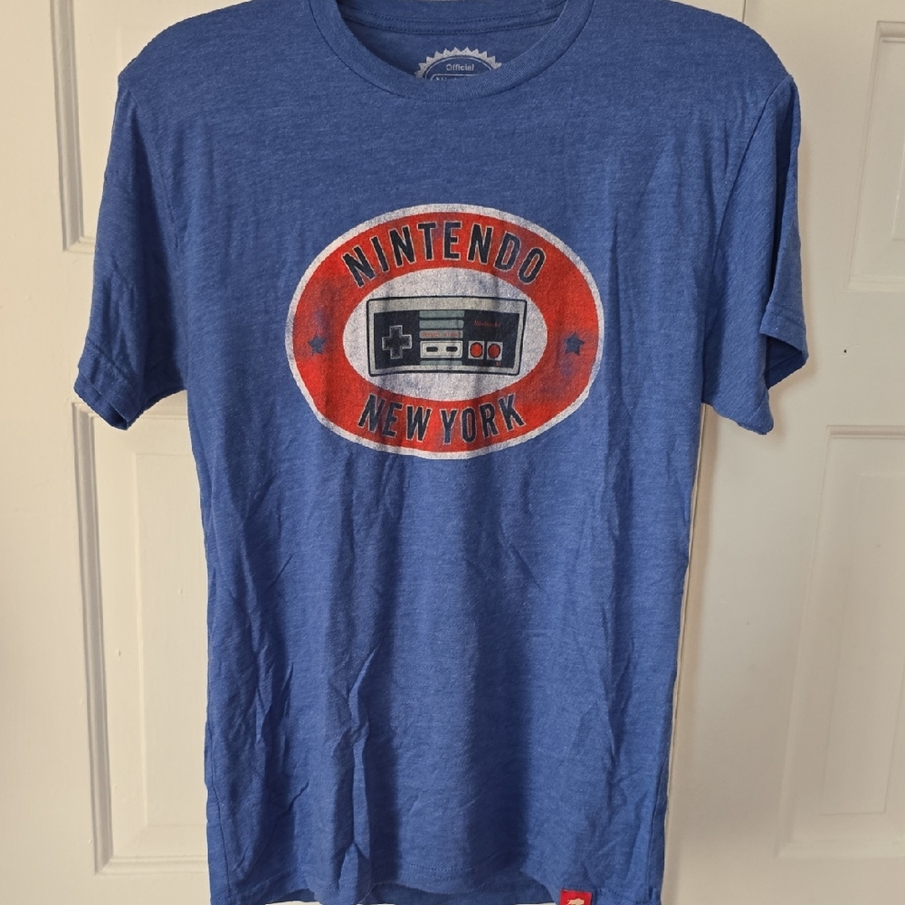 Nintendo New York Retro Blue Tee